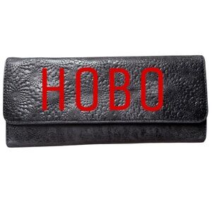 HOBO Textured Black Clutch